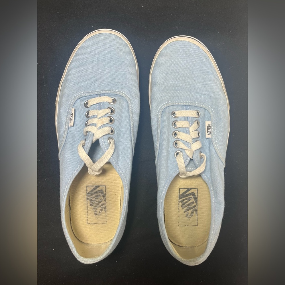 Vans Low Tops Shoes Lot of 2- Pink & Blue - Women’s Size 8.5 & Men’s Size 7 - Picture 3 of 16